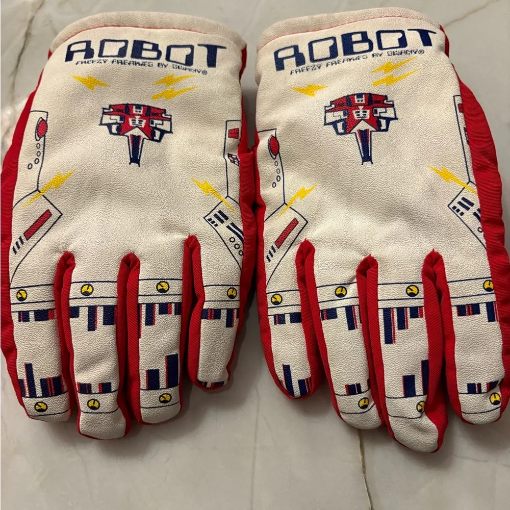 Freezy freakies robot gloves  kids small 6-8